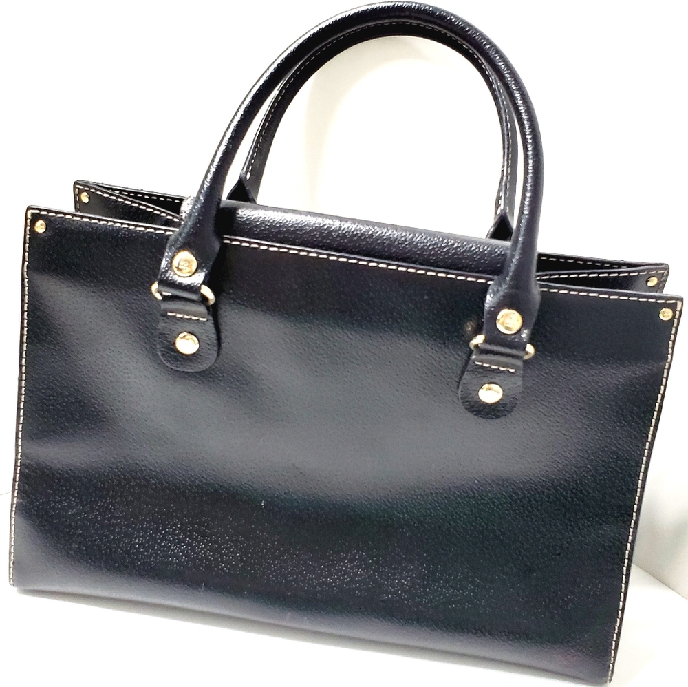 Kate Spade NY Black Leather Tote Handbag - Picture 8 of 8